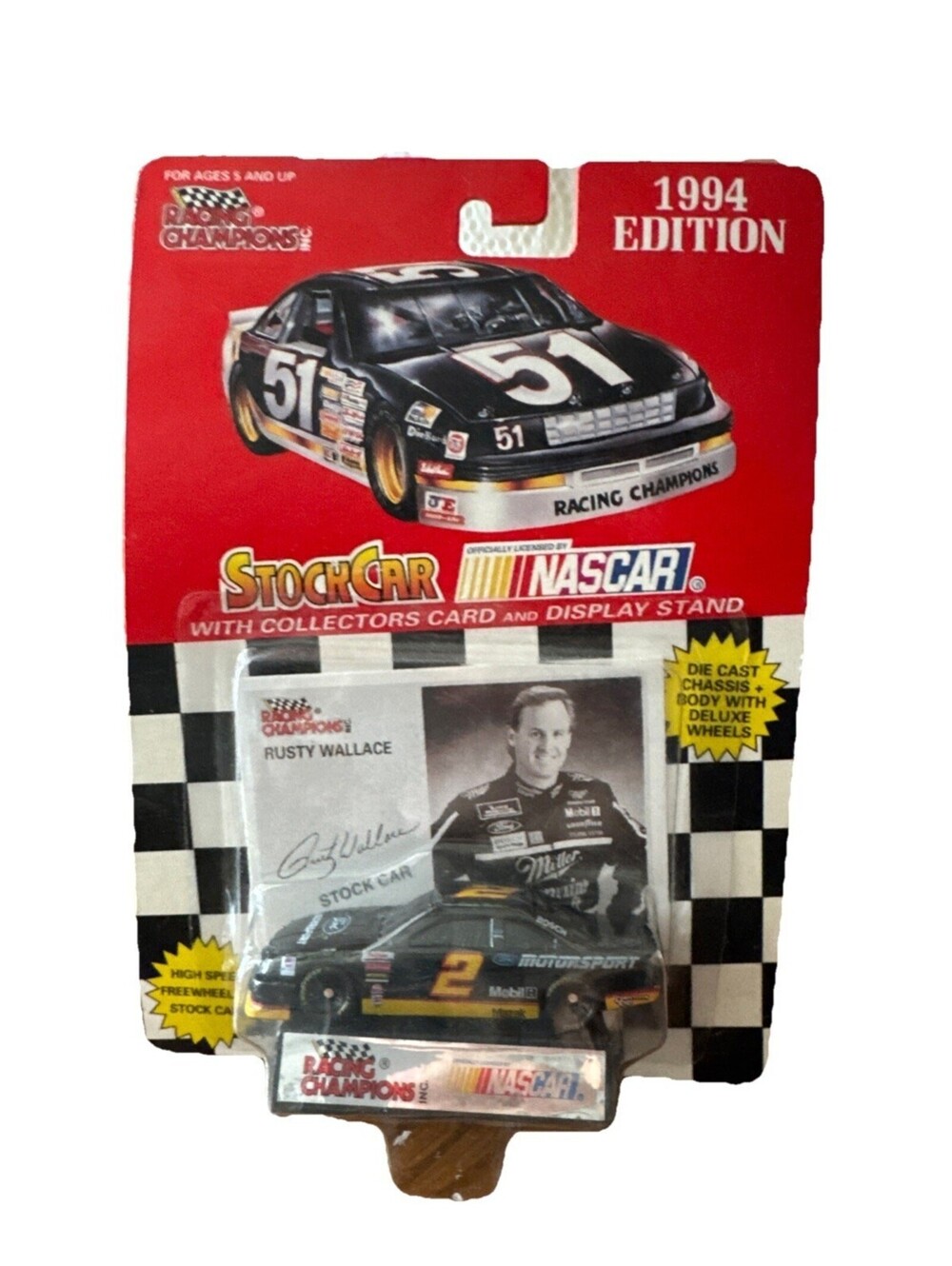 Rusty Wallace 1994 Edition Racing Champions #2 Ford Motorsport Nascar 1/64